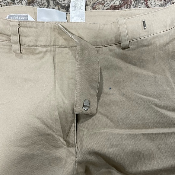 Khaki women’s work pants 16P, with button and clasp - Picture 4 of 6